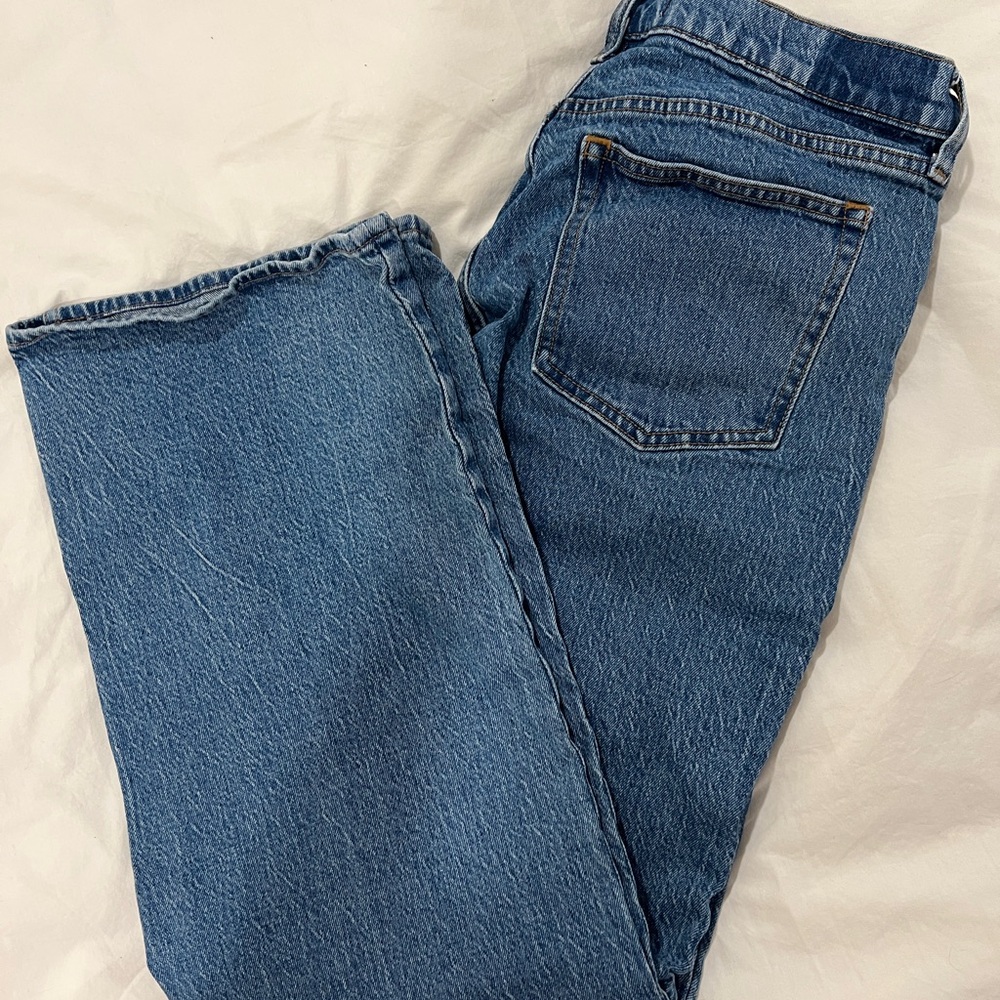 Abercrombie 90s relaxed fit High-Waist Straight Leg Women’s Jeans - Blue